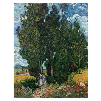 Obrazová reprodukce The cypresses, c.1889-90, Vincent van Gogh, 30 × 40 cm