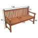 Roma zahradní lavice teak 150 cm TX345732