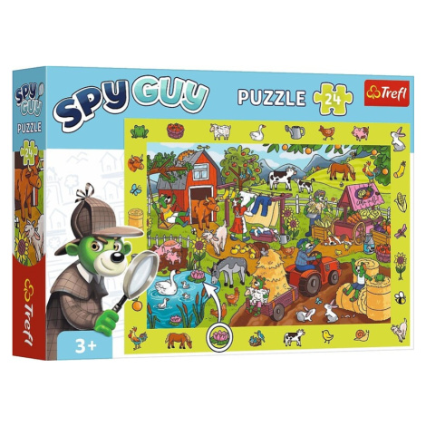 TREFL - Puzzle s hledáním obrázků 24 dílků - Farma špióna