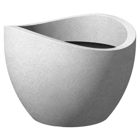 Scheurich Květináč Wave Globe průměr 40 cm Stony Grey