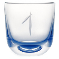 Rückl designové sklenice na vodu Numbers Crystal Glass Blue