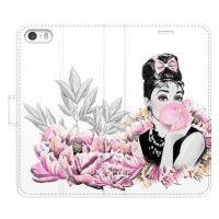 iSaprio flip pouzdro Girl with bubble pro iPhone 5/5S/SE