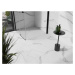 MEXEN/S Stone+ čtvercová sprchová vanička 80 x 80, bílá, mřížka bílá 44108080-W