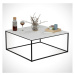 Konferenční stolek  ROYAL 43x75 cm černá/bílá
