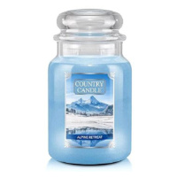 Country Candle Svíčka ve skleněné dóze, Únik do Alp, 680 g