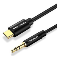 Vention Type-C (USB-C) to 3.5mm Male Spring Audio Cable 1.5m Black Metal Type