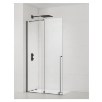 Sprchová zástěna walk-in 140 cm SAT Xmotion PVD Gun metal SATBWIXM140GM