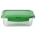 Dóza na potraviny z borosilikátového skla United Colors of Benetton s víkem / 840 ml / polypropy