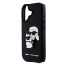 Zadní kryt Karl Lagerfeld 3D Rubber Karl and Choupette pro Apple iPhone 16 Plus, black