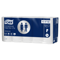 110782 Tork jemný 3-vrstvý toaletní papír konvenční role, 250 út., bílá, 1 x 30 rolí, T4