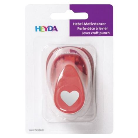 Ozdobná děrovačka na papír Heyda, 17 mm - Srdce