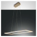 Fabas Luce LED závěsné světlo Bard, 92x32cm, matná zlatá