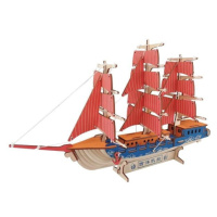 Woodcraft Dřevěné 3D puzzle Evropská plachetnice