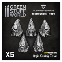 Dekorace Green Stuff World: Tormentors Heads, 5 ks