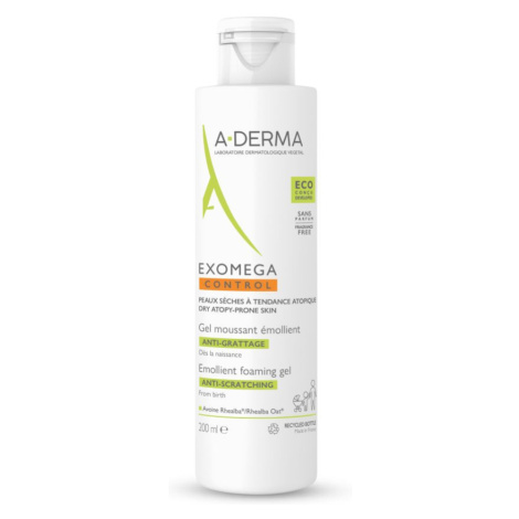 A-Derma Exomega Control zvláčňující pěnivý gel pro suchou kůži se sklonem k atopii 200 ml
