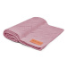 100% bambuová pletená deka v růžové barvě