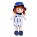 Látková panenka Maja v kloboučku 45 cm