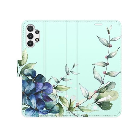 iSaprio flip pouzdro Blue Flowers pro Samsung Galaxy A32 5G