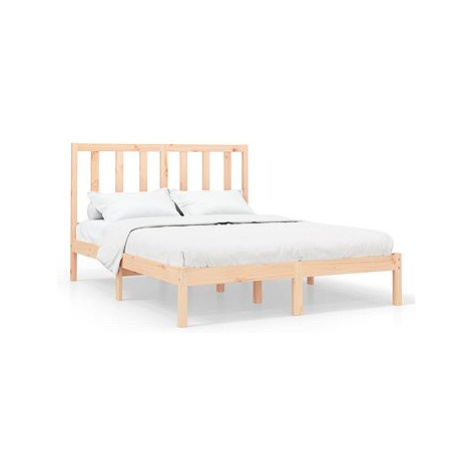 Rám postele masivní dřevo 120 × 200 cm, 3106763 SHUMEE