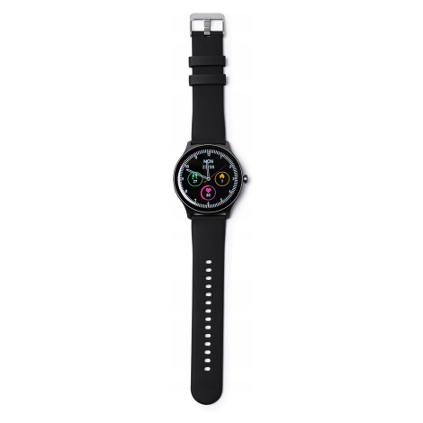 Černé chytré hodinky pro vodotěsné multifunkční
