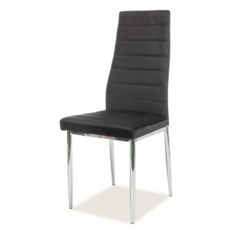 Jídelní židle SIGH-261 II černá/chrom