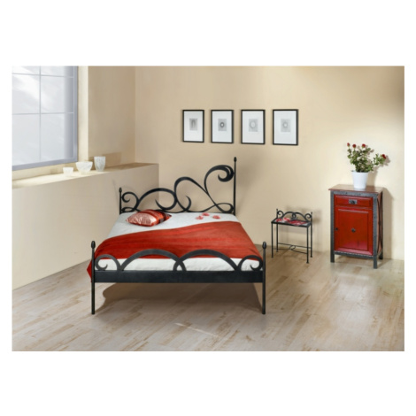 Kovová postel Cartagena Rozměr: 160x200 cm, barva kovu: 6 šedá