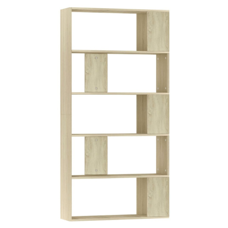 vidaXL Knihovna/zástěna do pokoje dub sonoma 80x24x159 cm dřevotříska