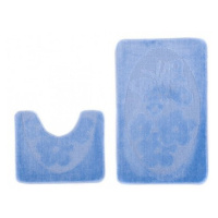 Sada koupelnových koberečků MONO 1125 modrý 5004 2PC Motýl