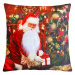 Vánoční polštář s 3D aplikací SANTA 40x40 cm Mybesthome Varianta: Povlak na polštář s antialergi