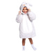 COZY NOXXIEZ - CH301 Králík - hřejivá televizní mikinová deka s kapucí pro děti 3 - 6 let