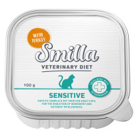 Smilla Veterinary Diet, 16 x 100 g - 14 + 2 zdarma! - Sensitive s krůtím