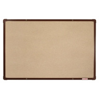 BoardOK Tabule s textilním povrchem 60 × 90 cm, hnědý rám