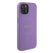 Guess PU Saffiano MagSafe kryt iPhone 15 Plus fialový