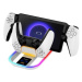 iPega P5P11 Charger Dock s RGB 2v1 pro Playstation Portal Remote Player a PS5 Ovladač White