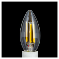 Orion LED svíčka E14 5W filament, čirá 827 stmívatelná