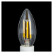 Orion LED svíčka E14 5W filament, čirá 827 stmívatelná