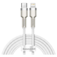 Kabel Baseus USB-C cable for Lightning Cafule, PD, 20W, 2m (white) (6953156202115)