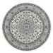 Nouristan - Hanse Home koberce Kruhový koberec Mirkan 104107 Cream/Grey Rozměry koberců: 160x160