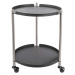 Kovový odkládací stolek v černo-stříbrné barvě Leitmotiv Thrill