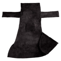 tectake 403038 2 deky s rukávy - černá - černá
