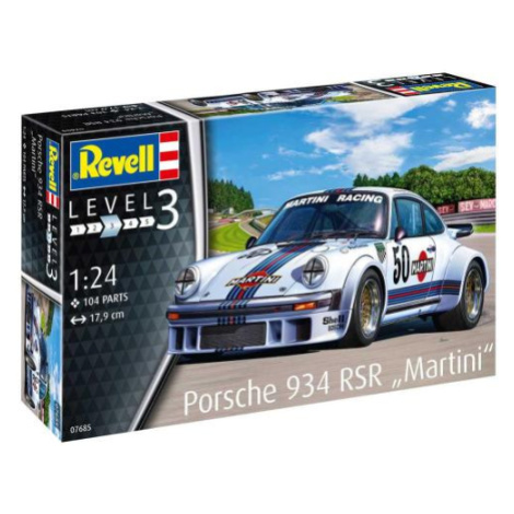 Plastic modelky auto 07685 - Porsche 934 RSR "Martini" (1:24) Revell