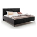 Černá čalouněná dvoulůžková postel s úložným prostorem s roštem 160x200 cm La Maison – Meise Möb