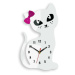 Moderní nástěnné hodiny CAT WHITE