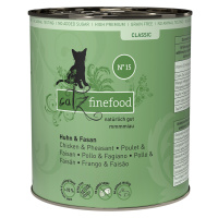 Catz finefood konzervy 6 x 800 g - kuřecí a bažantí