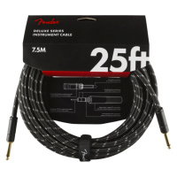 Fender Deluxe Series 25' Instrument Cable Black Tweed