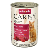 Animonda Carny Adult s hovězím masem a srdcem 6x400g