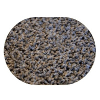Kusový koberec Color shaggy šedý ovál 140 × 200 cm