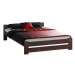 Vyvýšená masivní postel Euro 120x200 cm včetně roštu Borovice