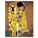 Malování podle čísel - POLIBEK (Gustav Klimt) Rozměr: 40x50 cm, Rámování: vypnuté plátno na rám