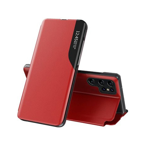 Eco Leather View knížkové pouzdro na Samsung Galaxy S22 Plus, červené